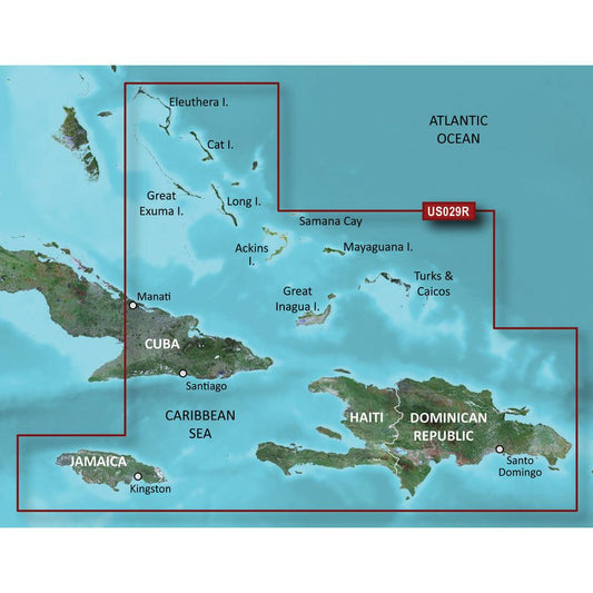Garmin BlueChart® g3 Vision® HD - VUS029R - Southern Bahamas - microSD™/SD™ - Boat Gear USA