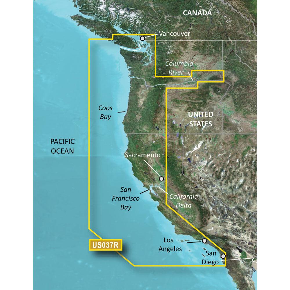 Garmin BlueChart® g3 Vision® HD - VUS037R - Vancouver - San Diego - microSD™/SD™ - Boat Gear USA