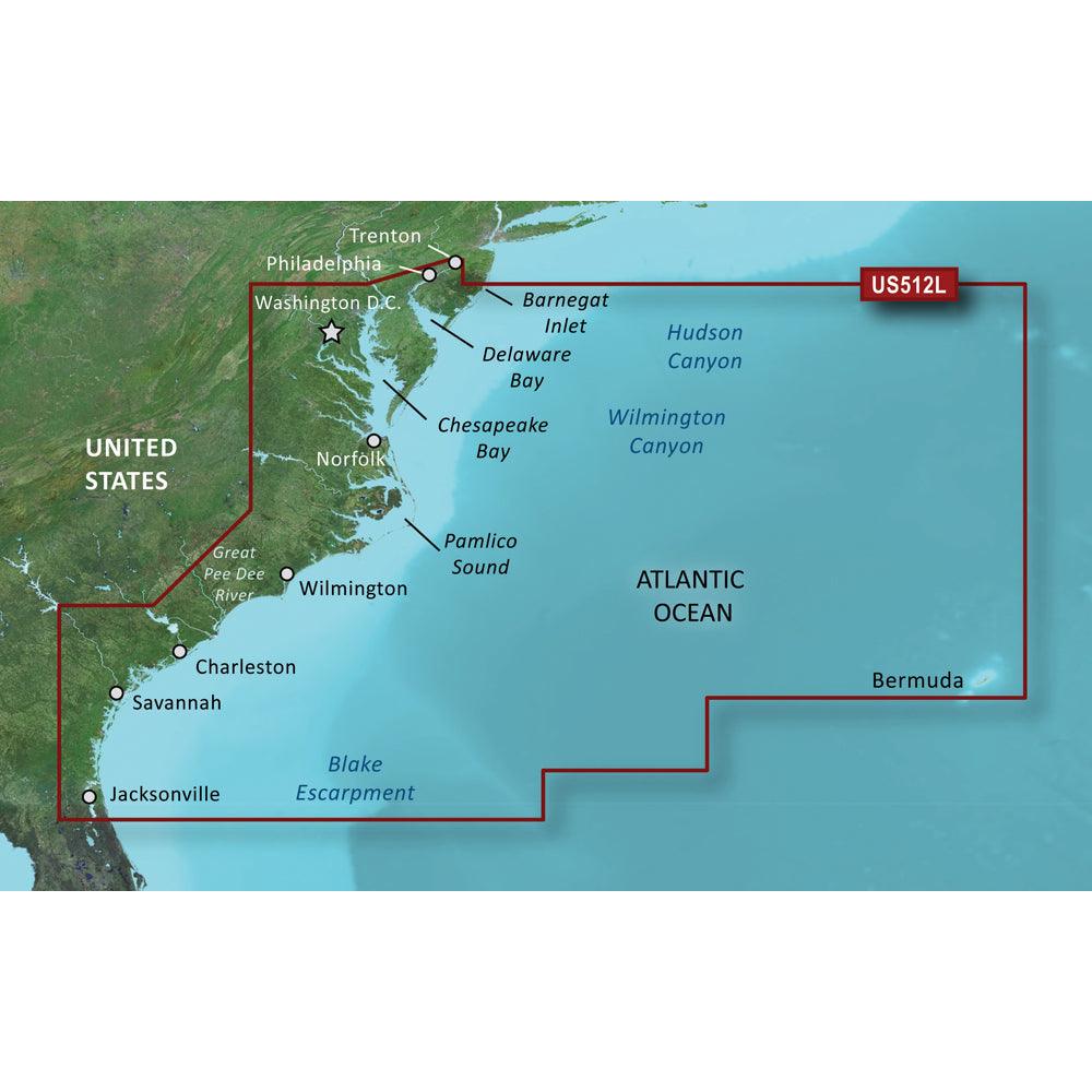 Garmin BlueChart® g3 Vision® HD - VUS512L - Mid-Atlantic - microSD™/SD™ - Boat Gear USA