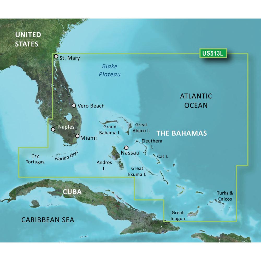 Garmin BlueChart® g3 Vision® HD - VUS513L - Jacksonville - Bahamas - microSD™/SD™ - Boat Gear USA