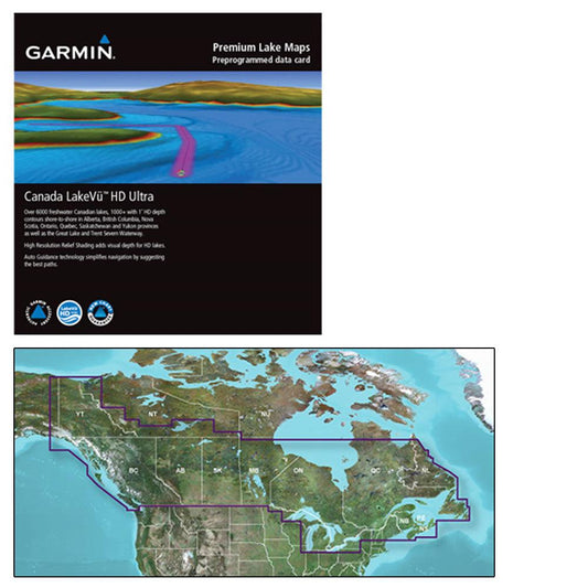 Garmin Canada LakeVü™ g3 Ultra - LVCA100F - microSD™/SD™ - Boat Gear USA