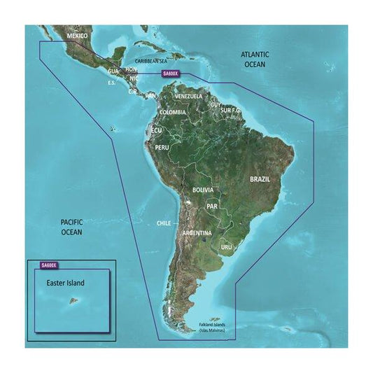 Garmin Hxsa600x G3 Micro South America Coastal Chart - Boat Gear USA