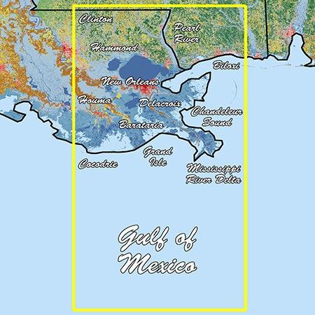 Garmin Louisiana East Standard Mapping Premium - Boat Gear USA