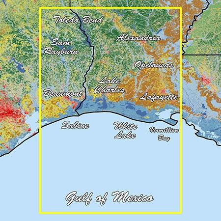 Garmin Louisiana West Standard Mapping Professional - Boat Gear USA