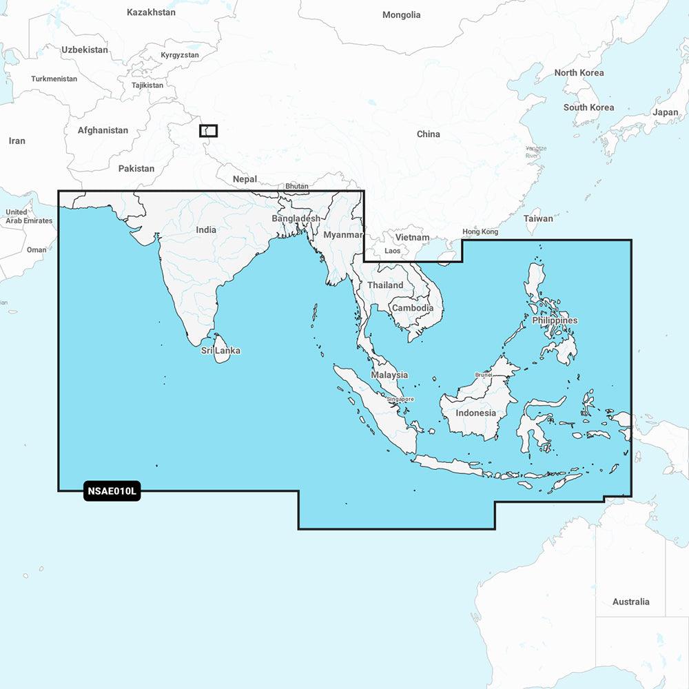 Garmin Navionics+ NSAE010L - Indian Ocean & South China Sea - Marine Chart - Boat Gear USA