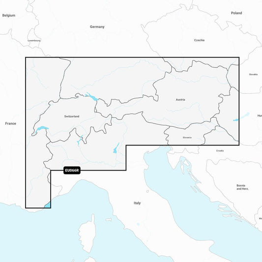 Garmin Navionics+ NSEU066R - Alpine Lakes & Rivers - Marine Chart - Boat Gear USA