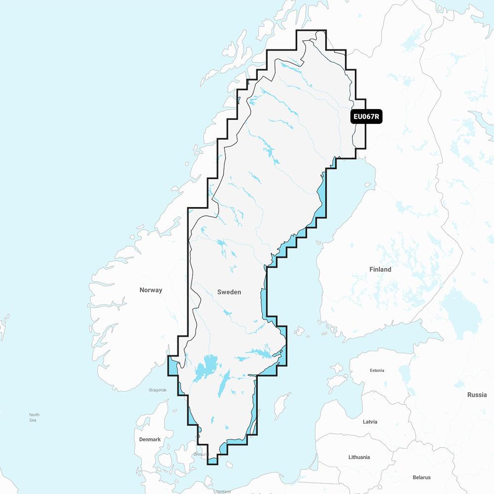 Garmin Navionics+ NSEU067R - Sweden Lakes & Rivers - Marine Chart - Boat Gear USA