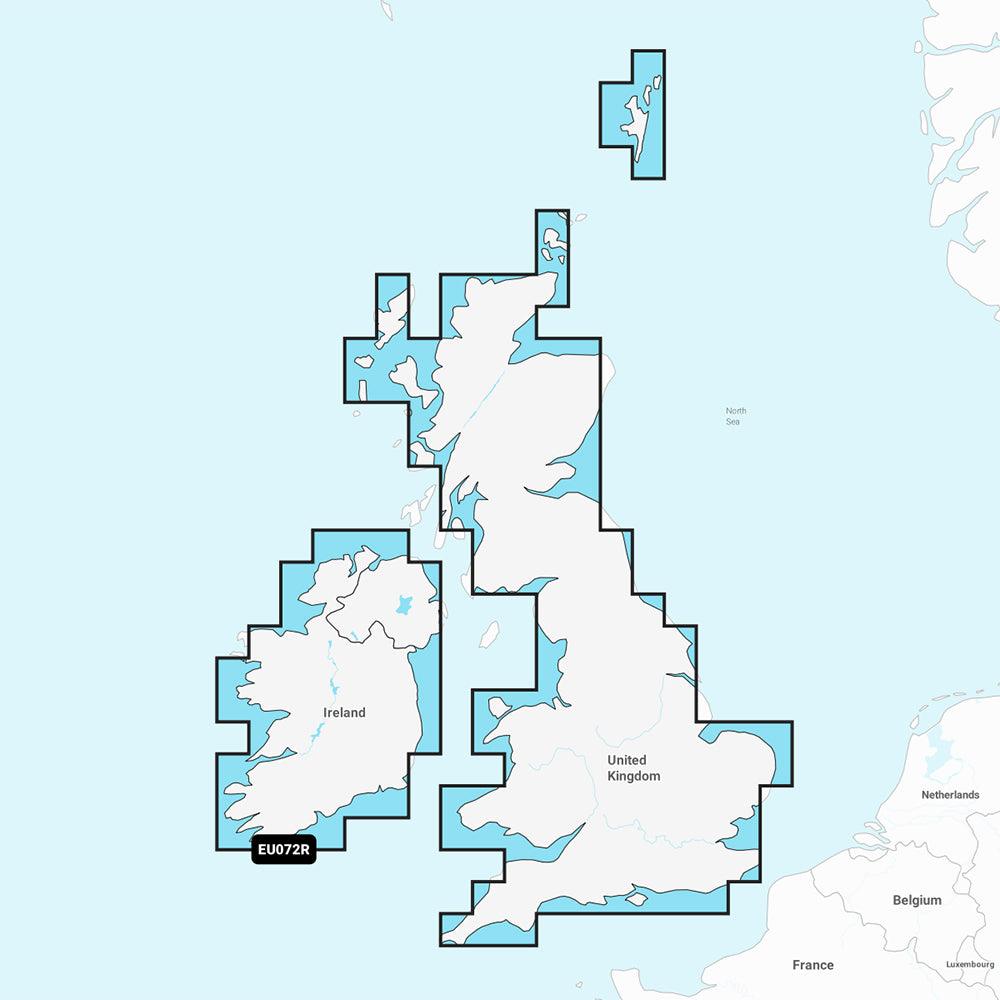 Garmin Navionics+ NSEU072R - U.K. & Ireland Lakes & Rivers - Marine Chart - Boat Gear USA