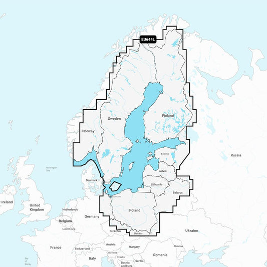 Garmin Navionics+ NSEU644L - Baltic Sea - Marine Chart - Boat Gear USA