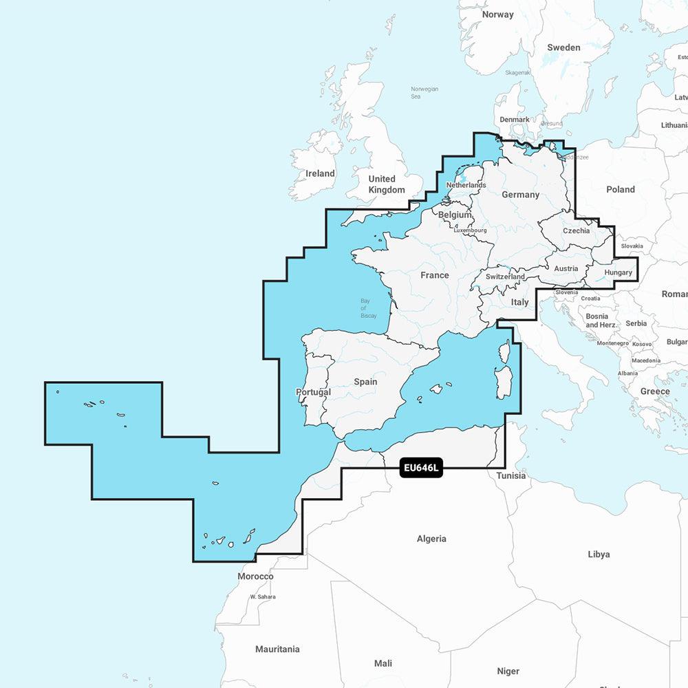 Garmin Navionics+ NSEU646L - Europe, Central & West - Marine Chart - Boat Gear USA