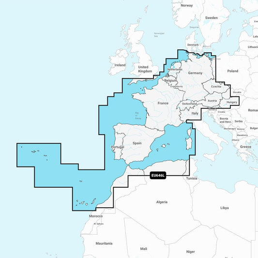 Garmin Navionics+ NSEU646L - Europe, Central & West - Marine Chart - Boat Gear USA