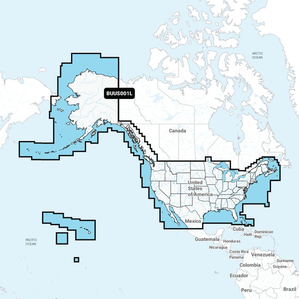 Garmin Navionics+™ BUS001L U.S. & Coastal Canada Built-In Chart Updates - microSD™/SD™ & 1-Year Subscription - Boat Gear USA