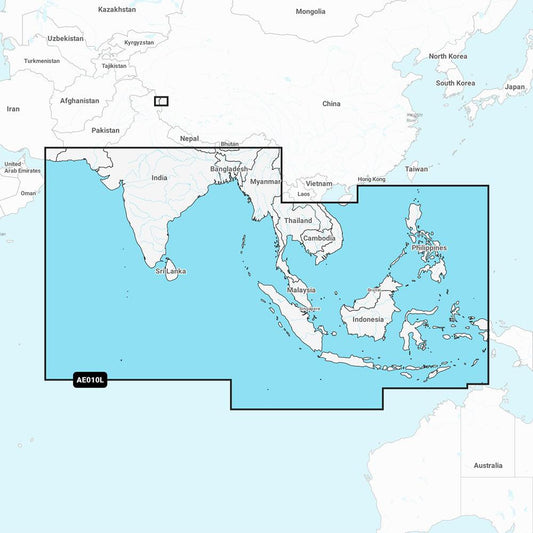 Garmin Navionics Vision+ NVAE010L - Indian Ocean & South China Sea - Marine Chart - Boat Gear USA