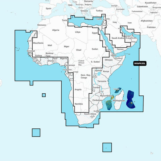 Garmin Navionics Vision+ NVAF630L - Africa & Middle East - Marine Chart - Boat Gear USA