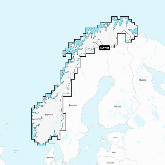 Garmin Navionics Vision+ NVEU071R - Norway, Lakes & Rivers - Inland Marine Chart - Boat Gear USA