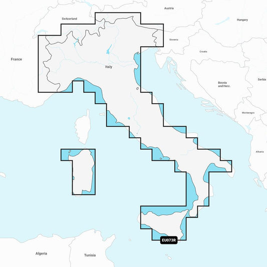 Garmin Navionics Vision+ NVEU073R - Italy, Lakes & Rivers - Marine Chart - Boat Gear USA