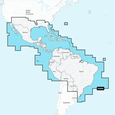 Garmin Nssa004l Navionics+ Mexico To Brazil Microsd - Boat Gear USA