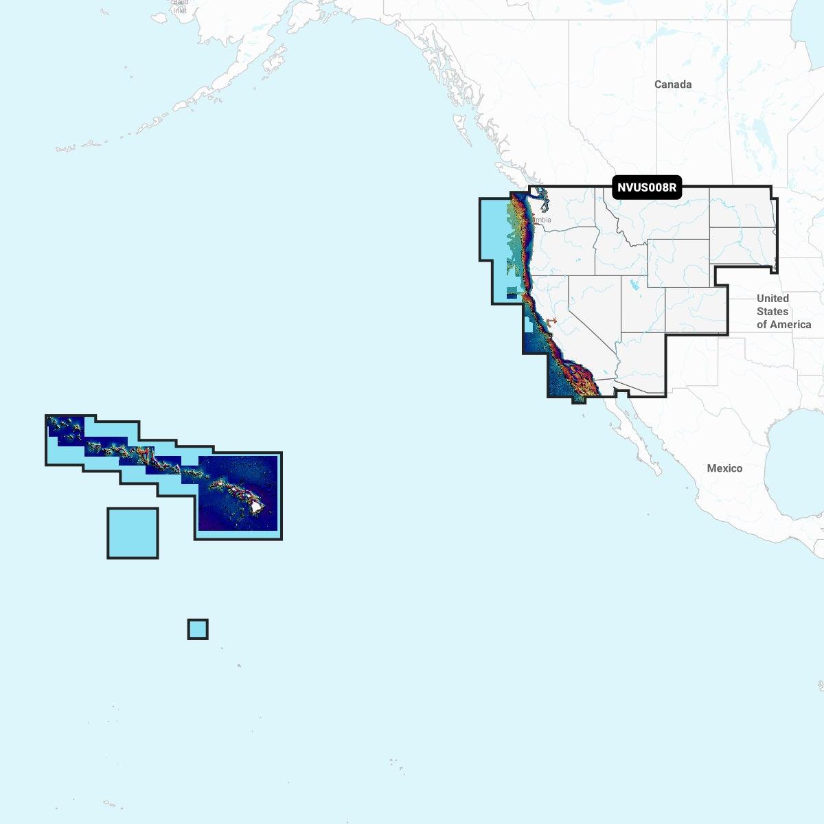 Garmin Nvus008r Navionics+ Vision+ U.s. West Microsd - Boat Gear USA