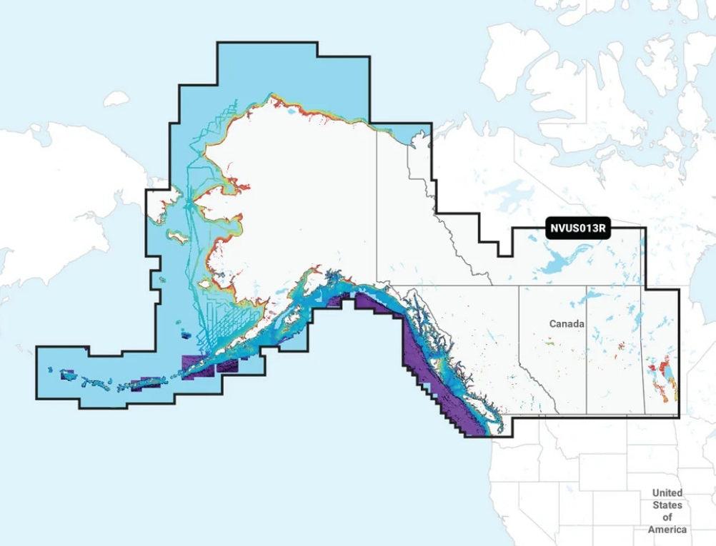 Garmin Nvus013r Navionics+ Vision+ Canada West & Alaska Microsd - Boat Gear USA