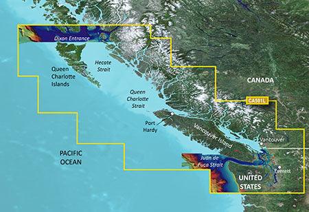 Garmin Vca501l G3 Vision Vancouver To Dixon Entrance - Boat Gear USA