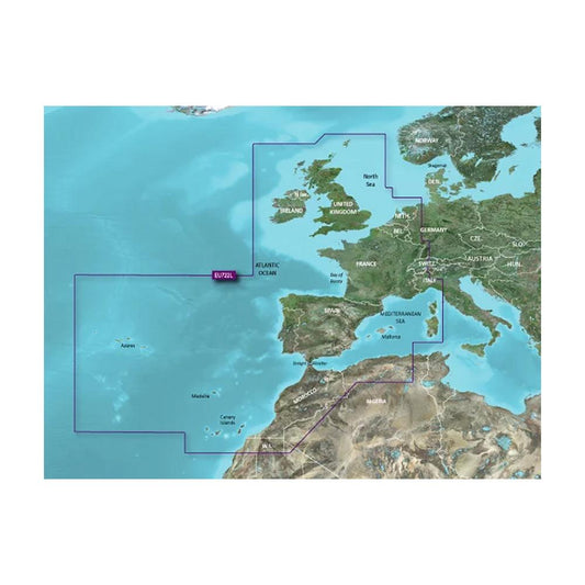 Garmin VEU722L Europe Atlantic Coast BlueChart® g3 Vision® - Boat Gear USA