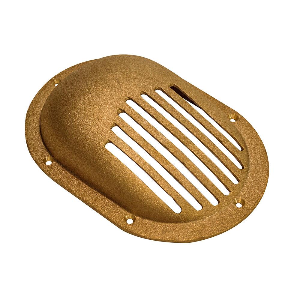 GROCO Bronze Clam Shell Style Hull Strainer w/Mount Ring f/Up To 2-1/2" Thru Hull - Boat Gear USA