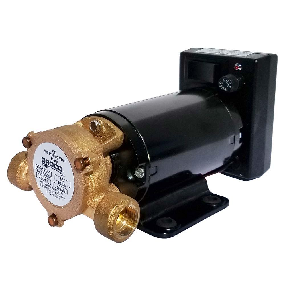 GROCO Commercial Duty Reversing Vane Pump - 12V - Boat Gear USA