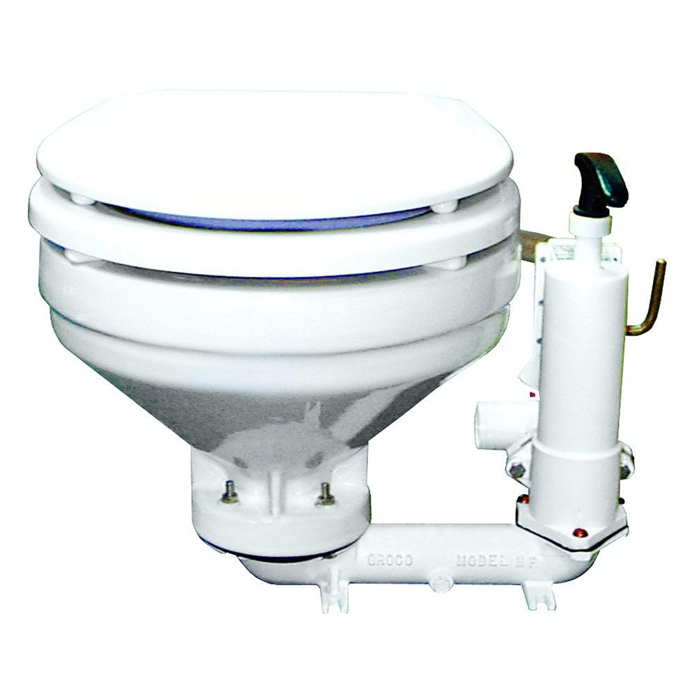 GROCO HF Series Hand Operated Marine Toilet - Boat Gear USA