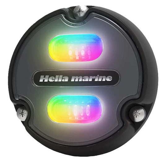 Hella Marine Apelo A1 RGB Underwater Light - 1800 Lumens - Black Housing - Charcoal Lens - Boat Gear USA