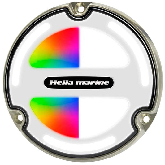 Hella Marine Apelo A3 RGBW Underwater Light - Bronze - White Lens - Boat Gear USA