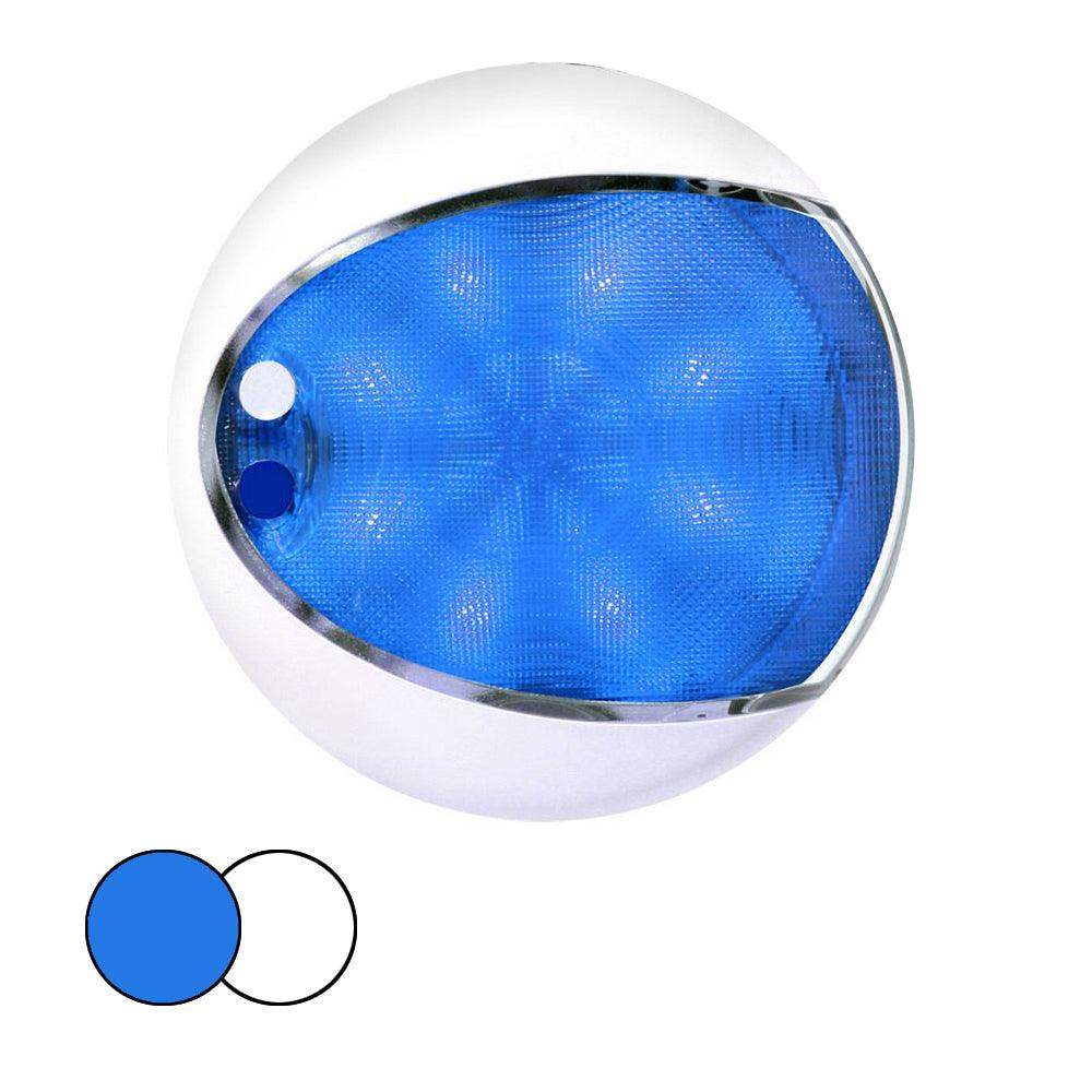 Hella Marine EuroLED 175 Surface Mount Touch Lamp - Blue/White LED - White Housing - Boat Gear USA