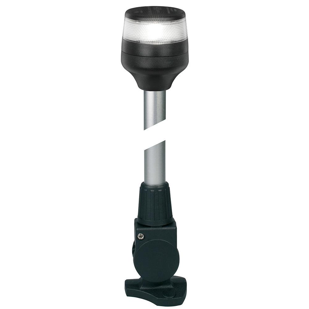 Hella Marine NaviLED 360 Compact All Round Lamp - 2nm - 12" Fold Down Base - Black - Boat Gear USA