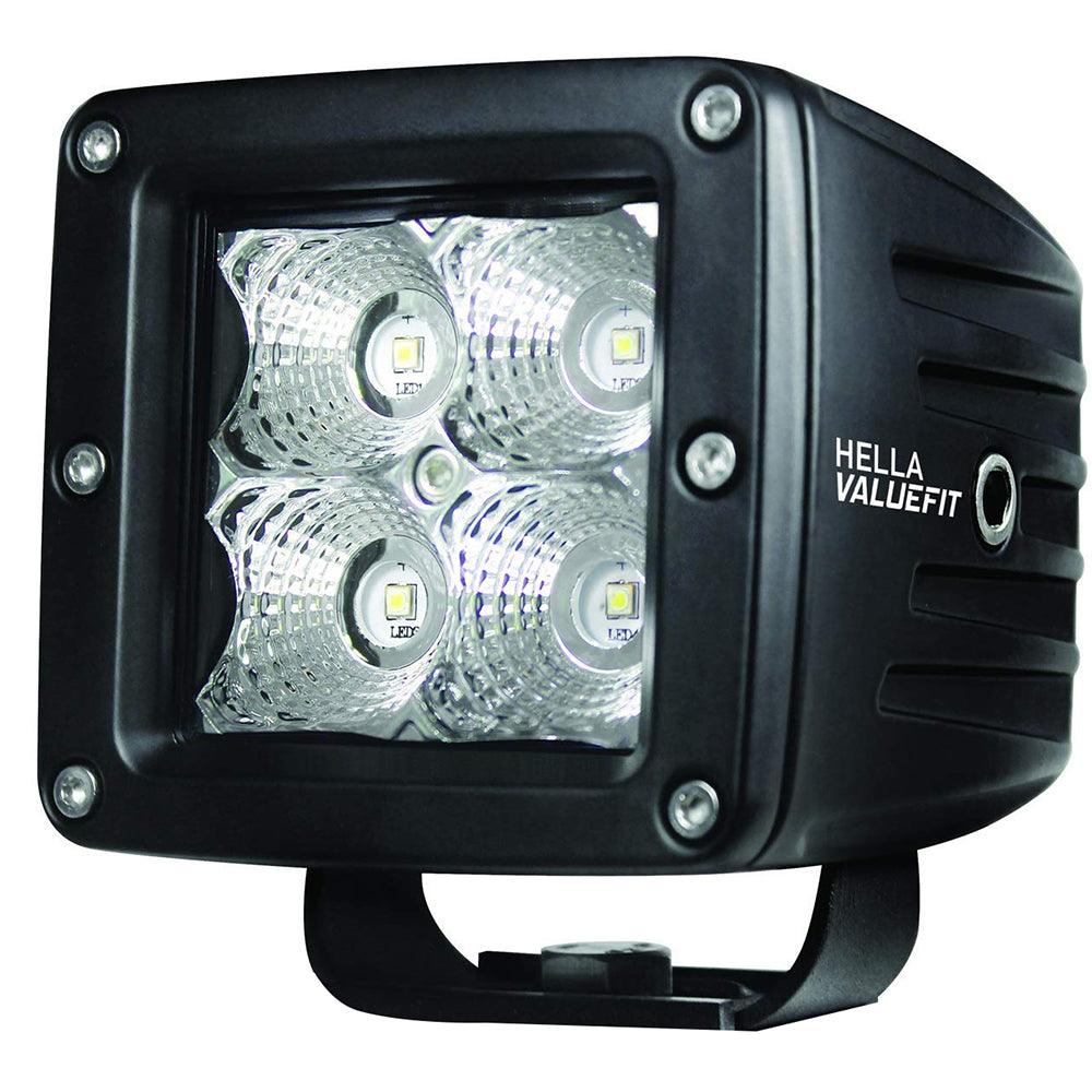 Hella Marine Value Fit LED 4 Cube Flood Light - Black - Boat Gear USA