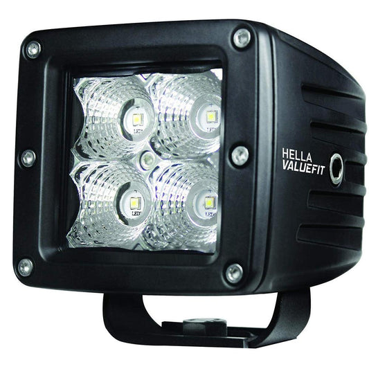 Hella Marine Value Fit LED 4 Cube Flood Light - Black - Boat Gear USA
