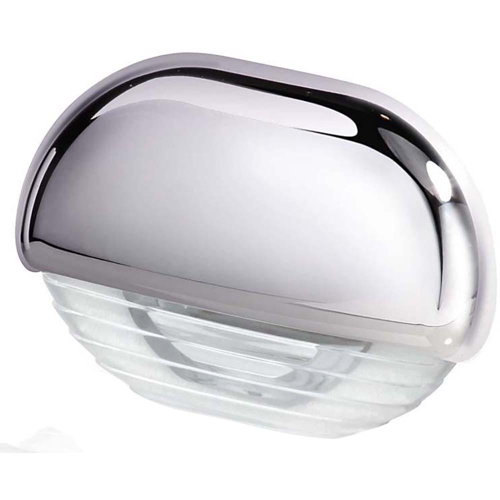 Hella Marine White LED Easy Fit Step Lamp w/Chrome Cap - Boat Gear USA