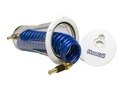 HoseCoil Flush Mount Enclosure with 15' 3/8" Hose - Boat Gear USA