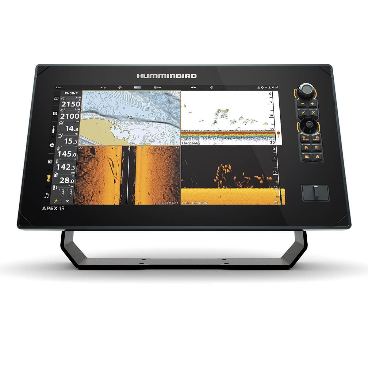 Humminbird APEX13 Chartplotter Mega SI+ - Boat Gear USA