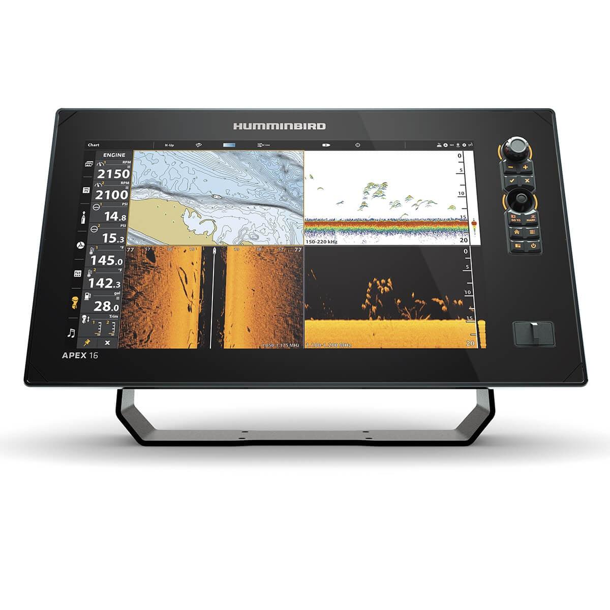 Humminbird APEX16 Chartplotter Mega SI+ - Boat Gear USA