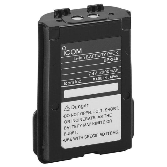 Icom Bp245h 2000mah Li-ion Battery For M72/m73 - Boat Gear USA