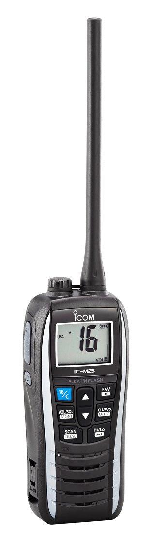 Icom M25 Floating Handheld Vhf Pearl White 6 Watts - Boat Gear USA