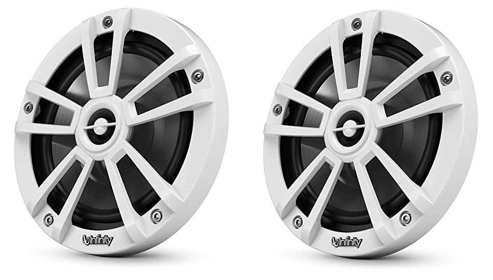 Infinity Inf622mwb 6.5"" Bulk Pack White Speaker Pair No Wire No Screws - Boat Gear USA