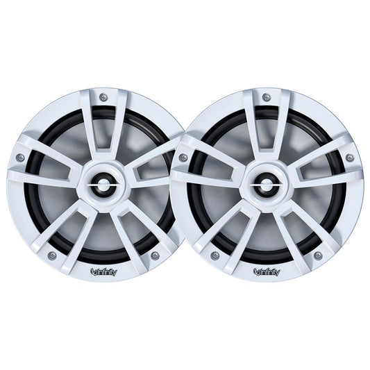 Infinity Inf822mlw 8"" Rgb Coaxial White Speakers - Boat Gear USA