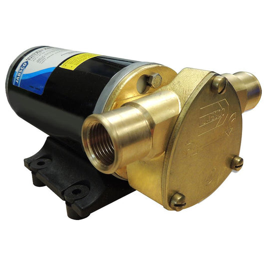 Jabsco Ballast King Bronze DC Pump with Deutsch Connector - No Reversing Switch - 15 GPM - Boat Gear USA