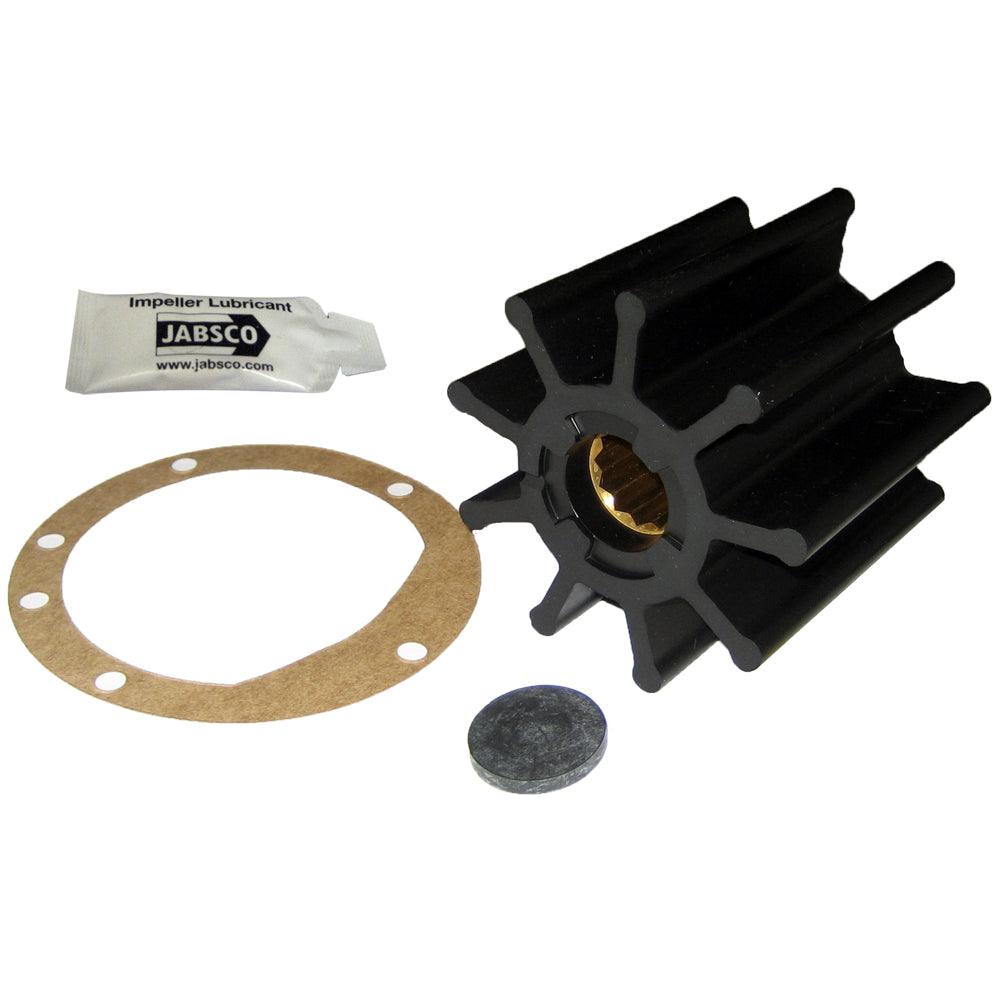 Jabsco Impeller Kit - 9 Blade - Nitrile - 3-3/4" Diameter x 3-1/2" W, 1" Shaft Diameter - Boat Gear USA