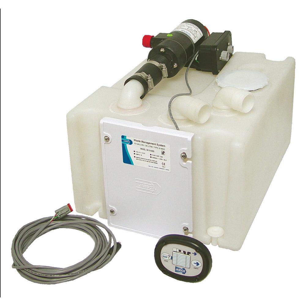Jabsco Waste Management System w/Holding Tank & 12V Pump - Boat Gear USA