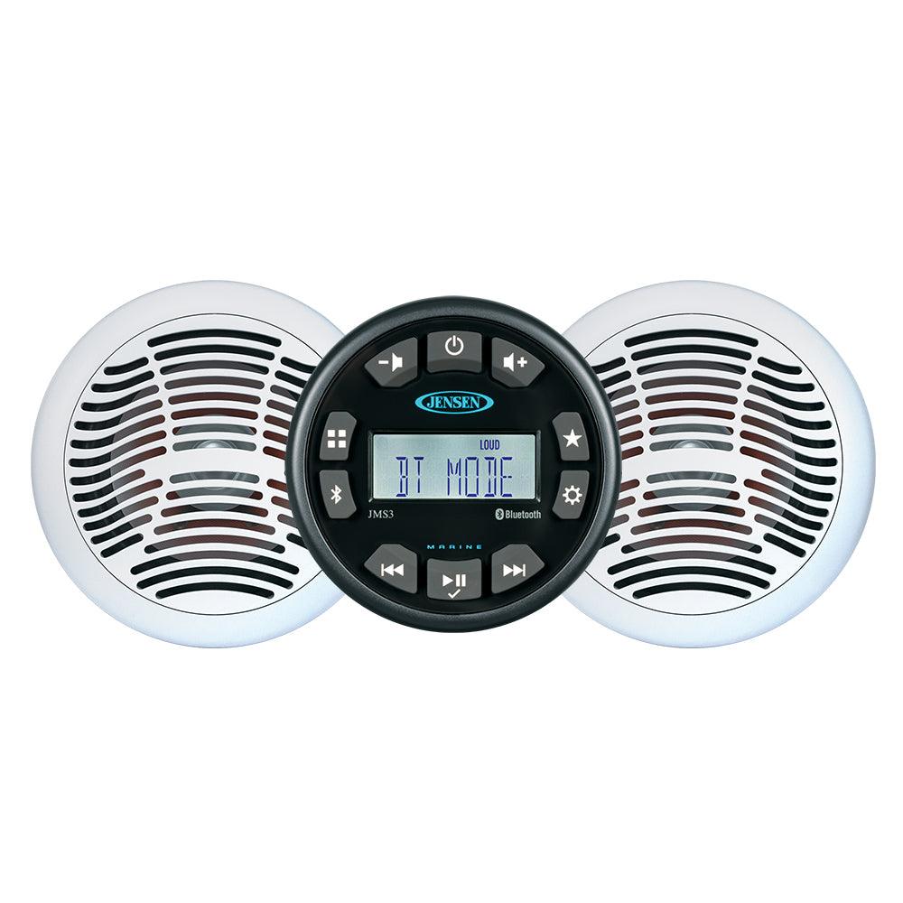 JENSEN JMS3SPKG Stereo and 6.5" Speaker Package - Boat Gear USA