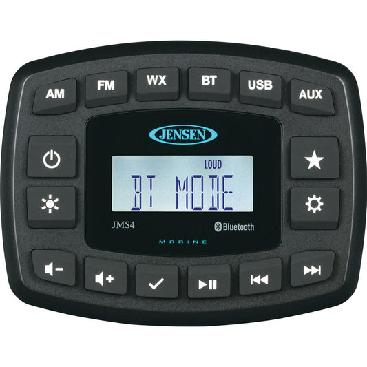 JENSEN JMS4RTL Stereo w/AM/FM/BT - Single Zone - Boat Gear USA