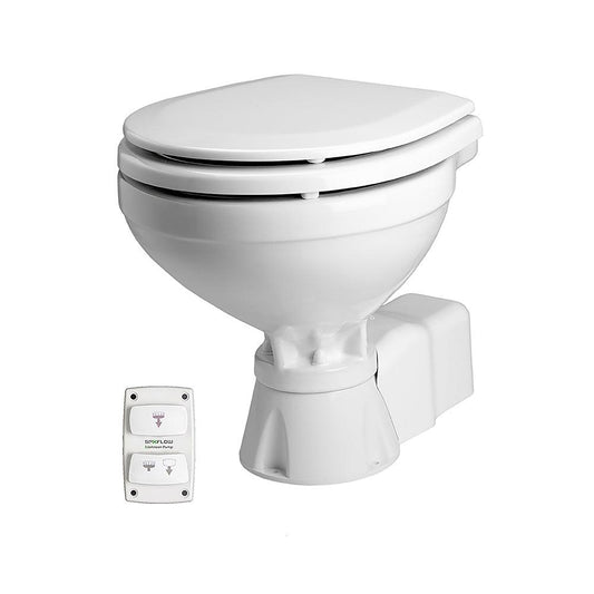 Johnson Pump Aqua T Toilet - Electric - Compact - 12V w/Solenoid - Boat Gear USA