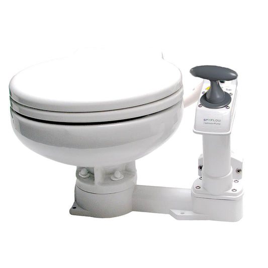 Johnson Pump AquaT™ Manual Marine Toilet - Super Compact - Boat Gear USA