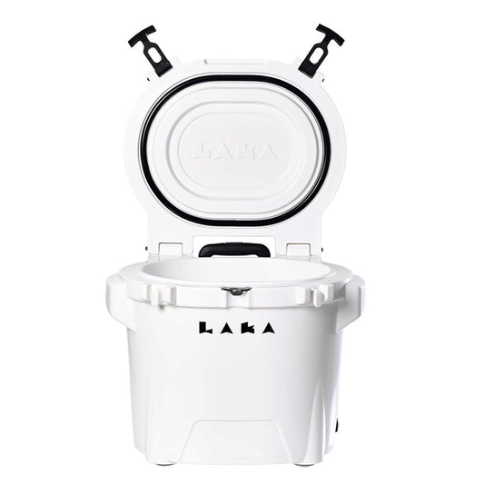 LAKA Coolers 30 Qt Cooler w/Telescoping Handle & Wheels - White - Boat Gear USA